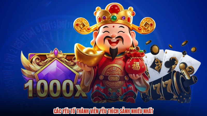 Các yếu tố thành viên yêu thích sảnh nhiều nhất Các yếu tố thành viên yêu thích sảnh nhiều nhất